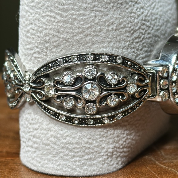Hinged Cuff Bracelet Watch - Picture 5 of 12
